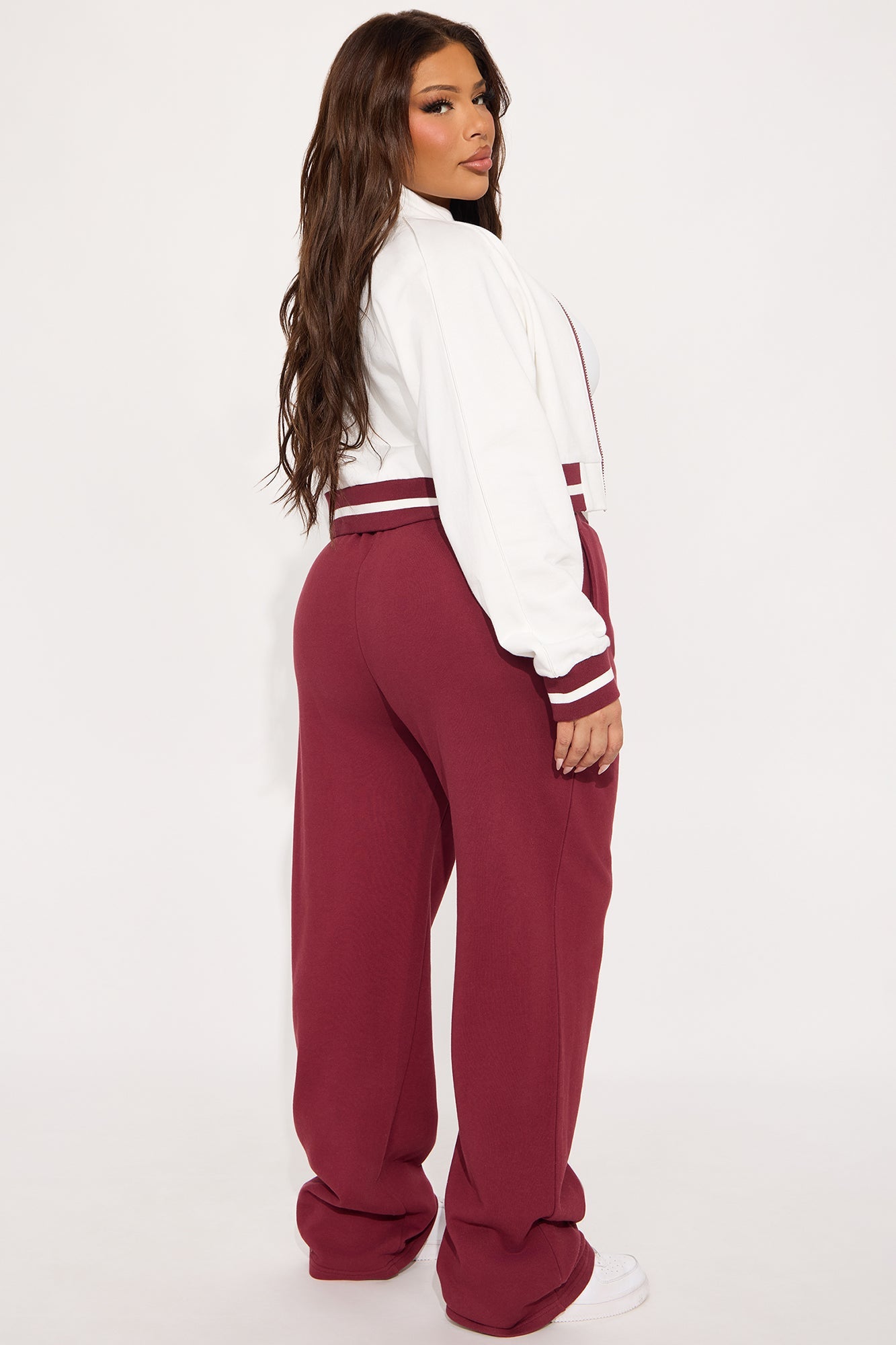 Tennis Club Track Pant Set - Burgundy