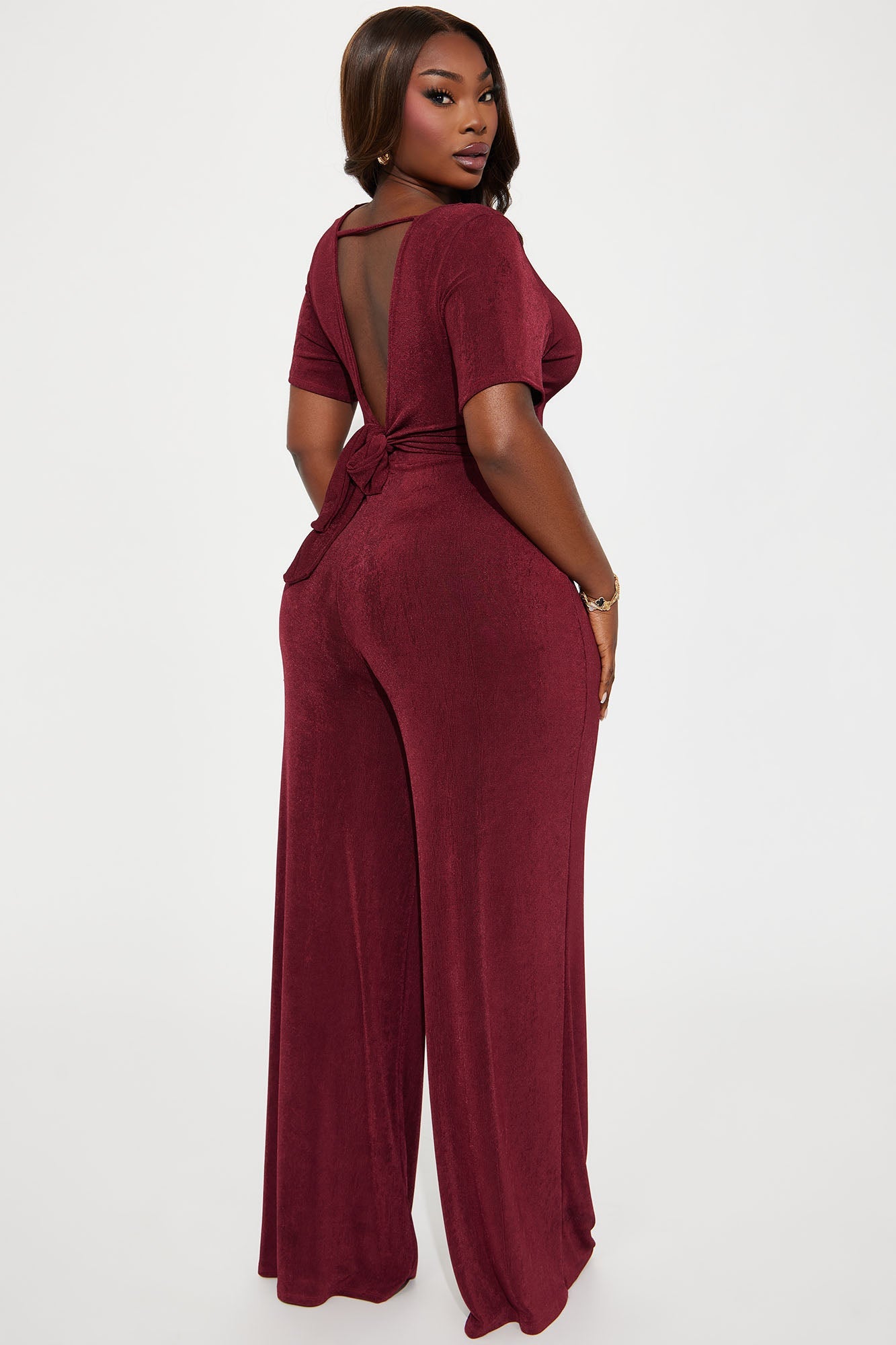Stiletto Chic Pant Set - Wine