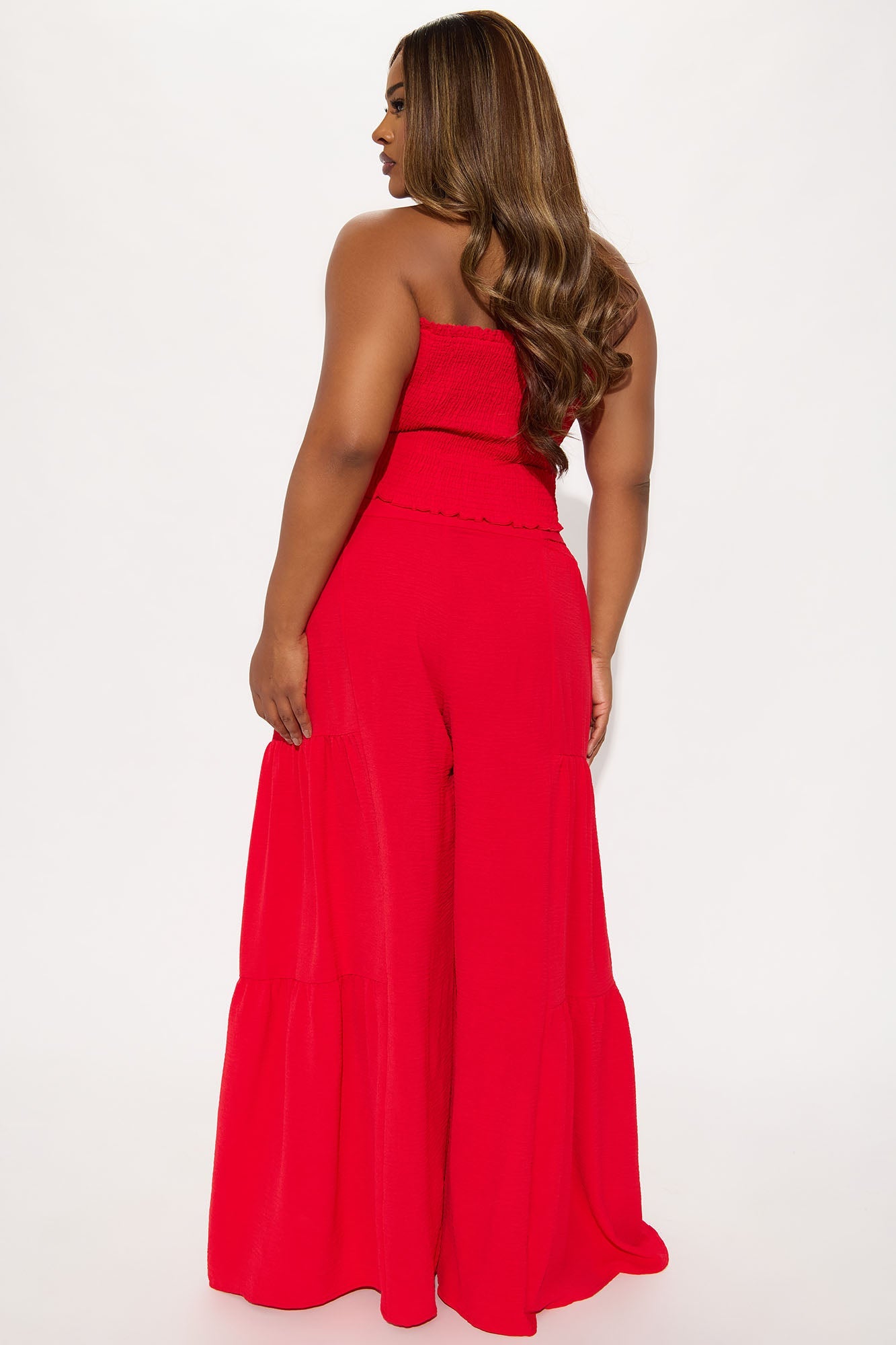 Live In Paradise Pant Set - Red