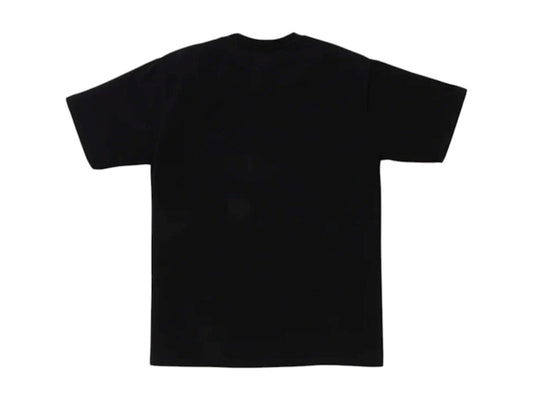 A Bathing Ape Spray Print College Relaxed Fit Tee Black | 1L30-110-329