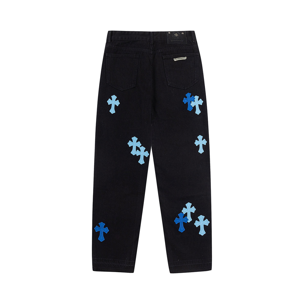 Chrome Hearts Cross Embroidered Vintage Denim Pants