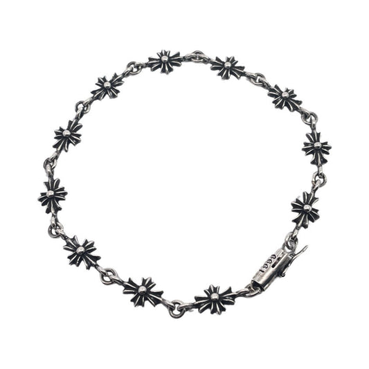 Chrome Hearts Blue Diamond Cross Bracelet