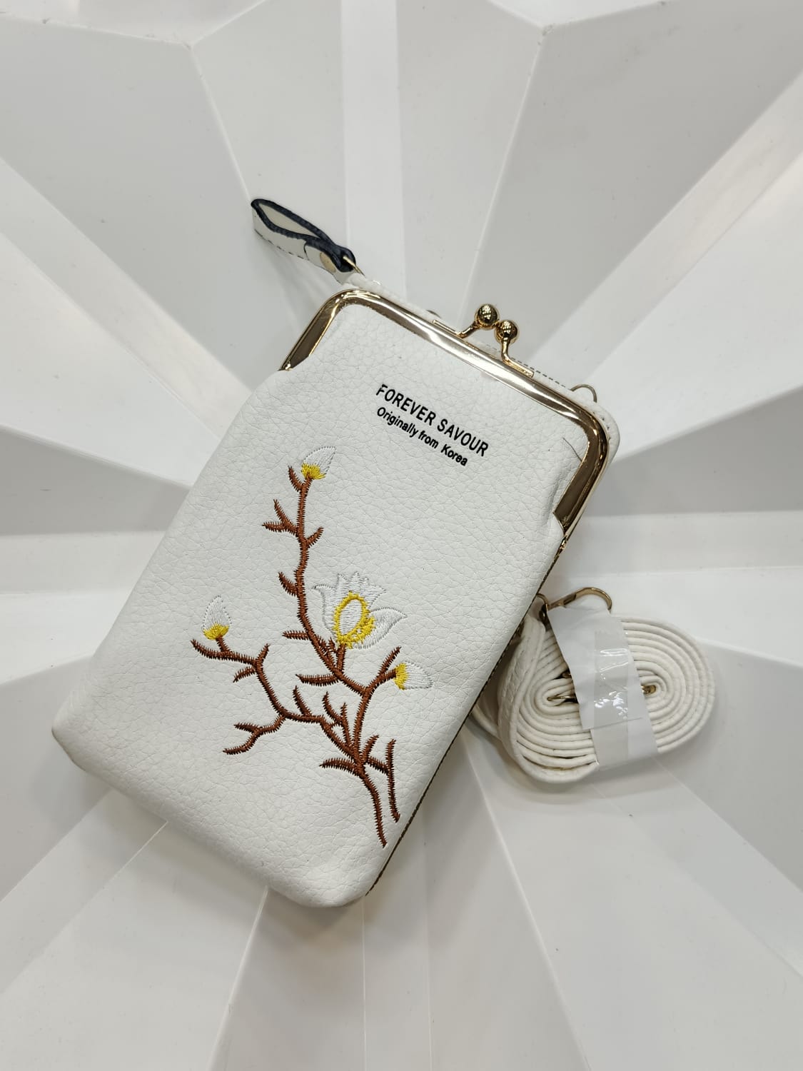 Imported Embroidered Fancy Mobile Clutch