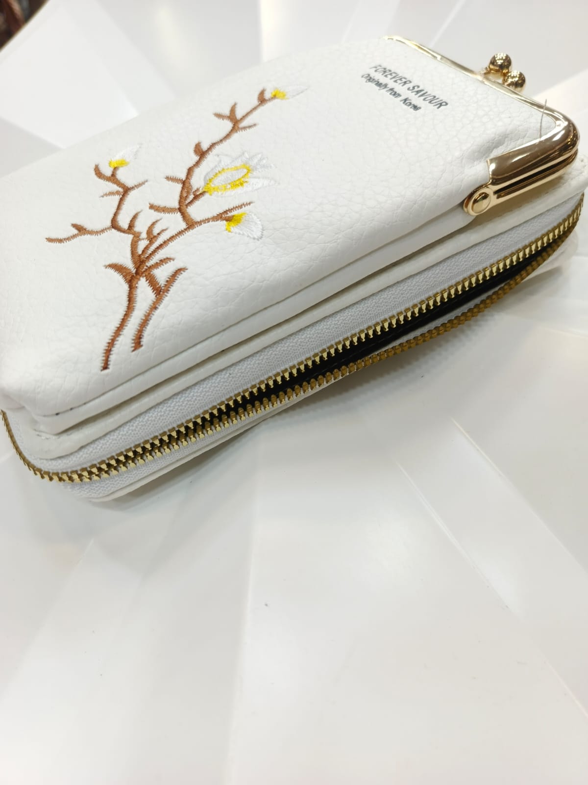 Imported Embroidered Fancy Mobile Clutch