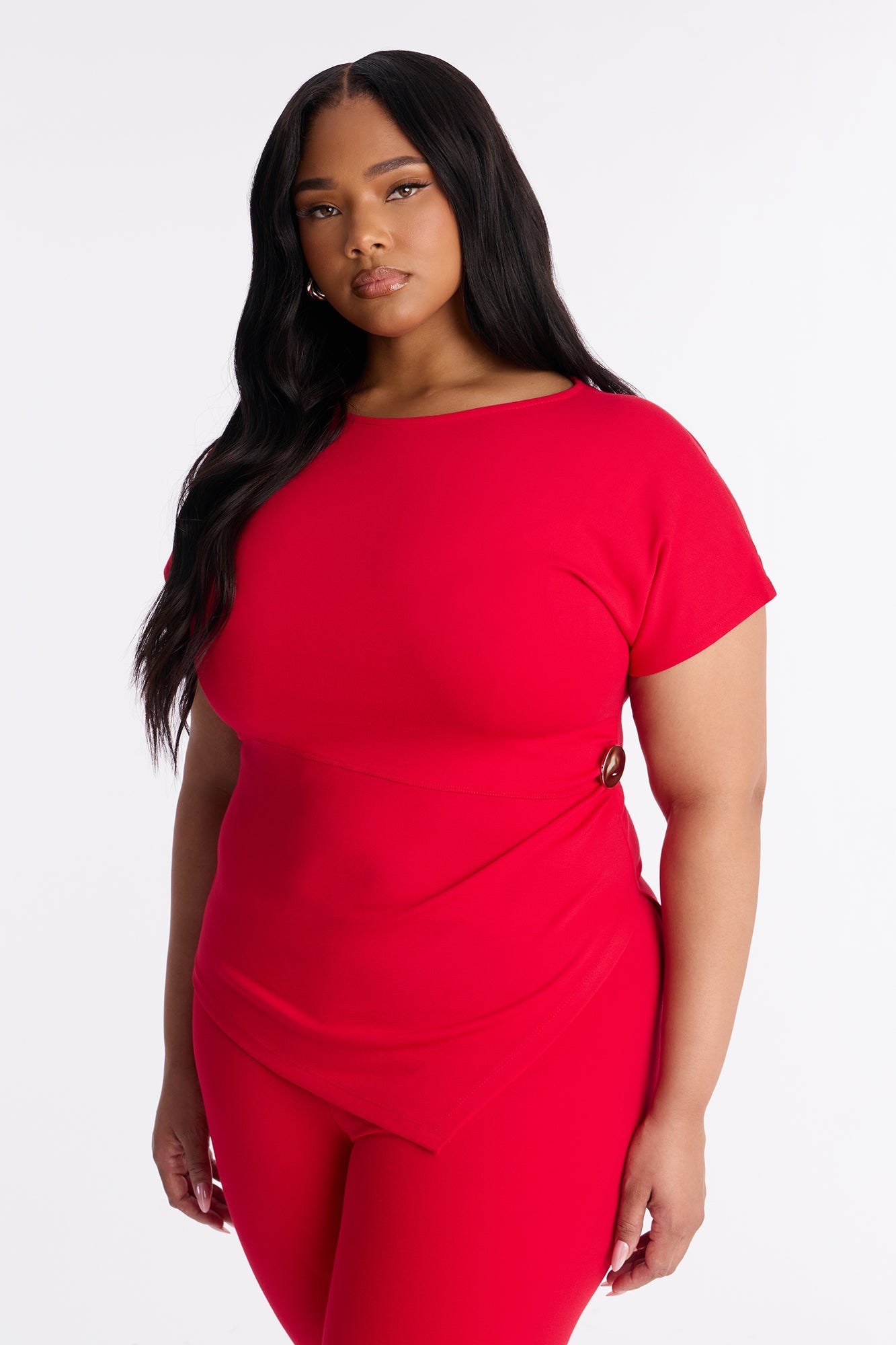 Raye Ponte Capri Set - Red