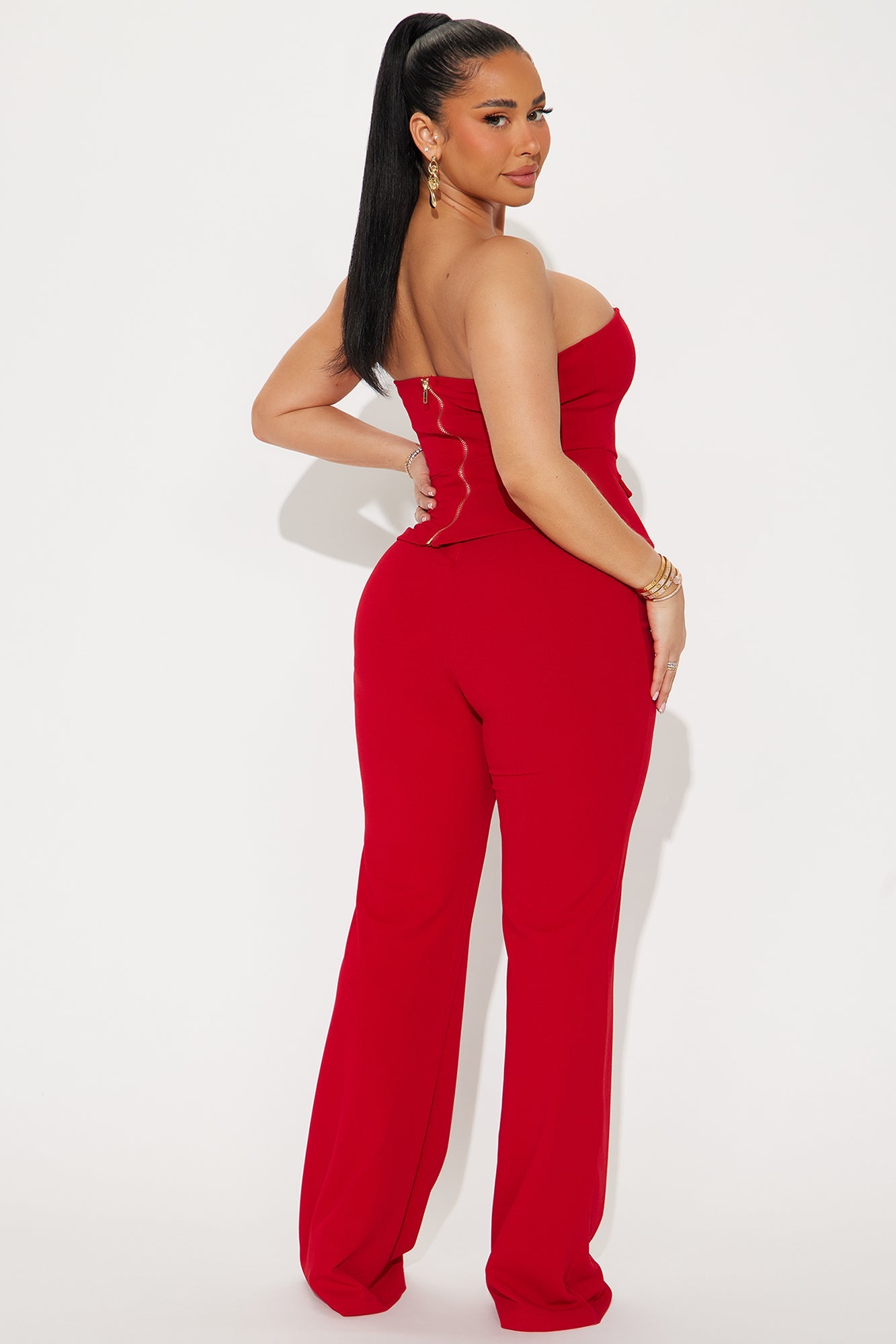 The Prestige Pant Set - Red