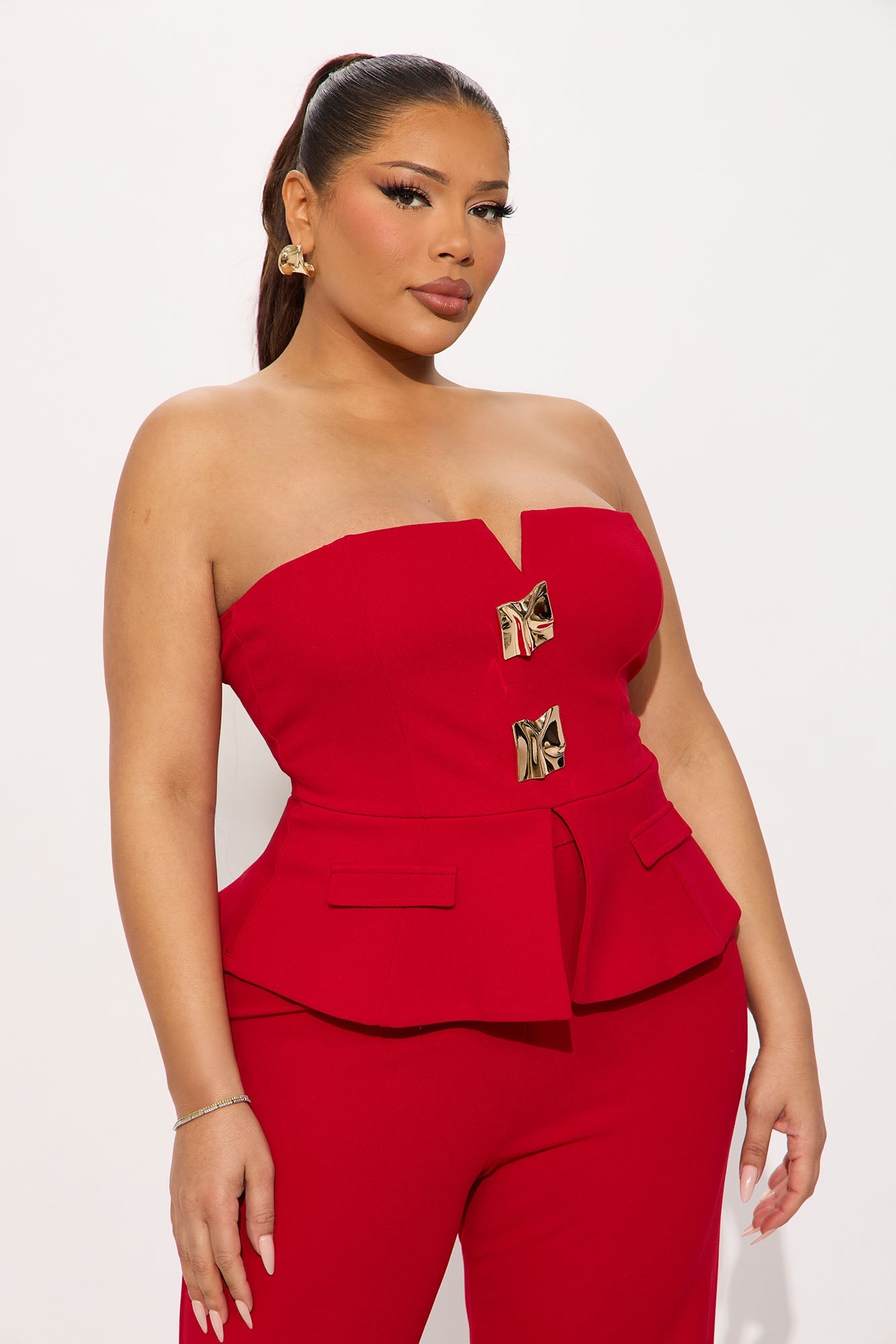 The Prestige Pant Set - Red