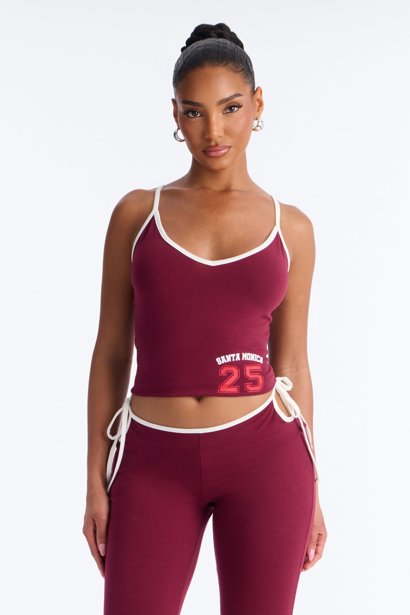 Lexi Capri Legging Set - Burgundy