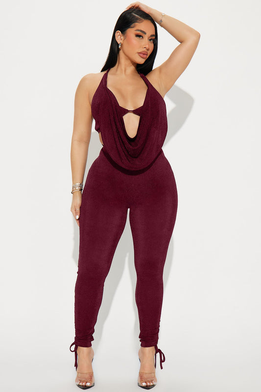 Weekend Lineup Legging Set - Burgundy