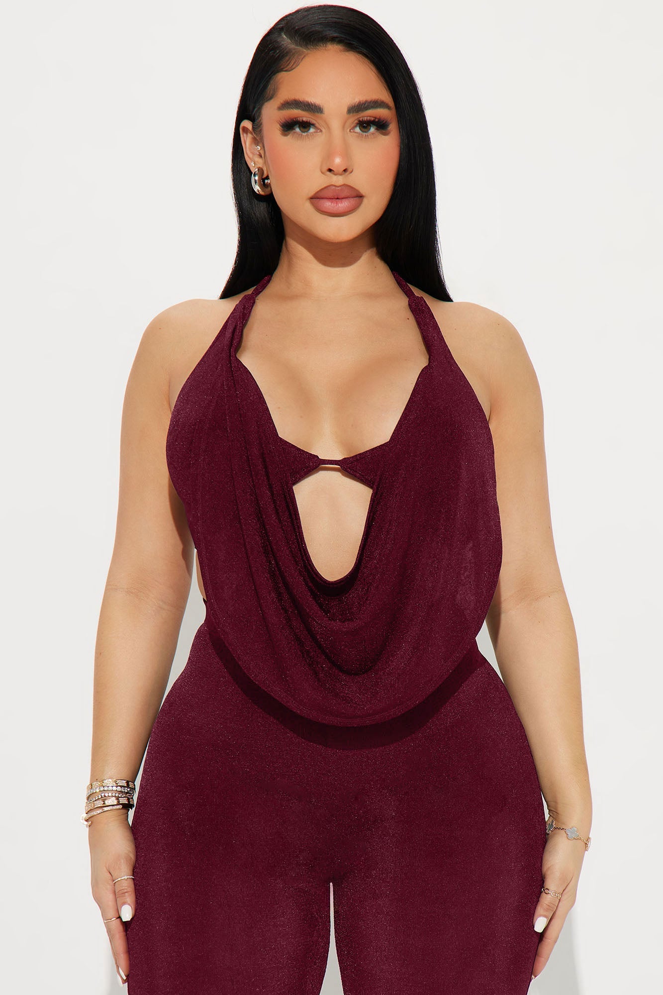 Weekend Lineup Legging Set - Burgundy