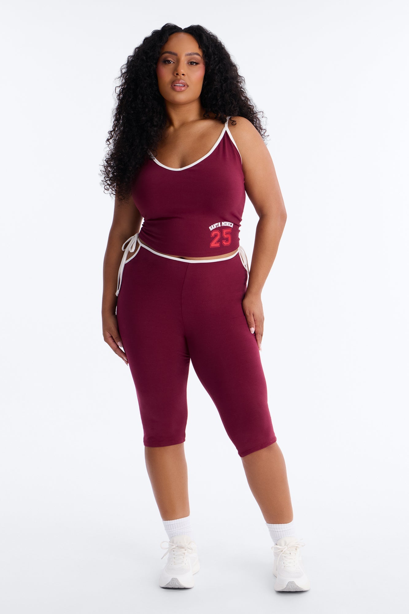 Lexi Capri Legging Set - Burgundy