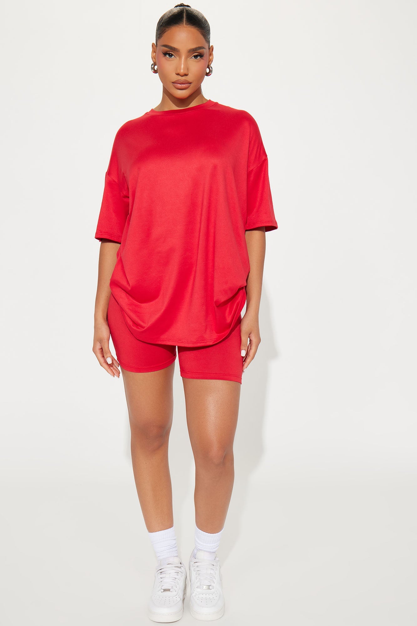 Weekend Vibes Short Set - Red