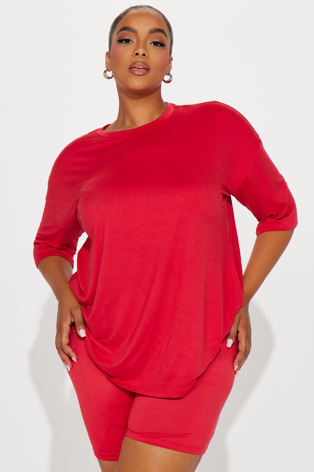 Weekend Vibes Short Set - Red