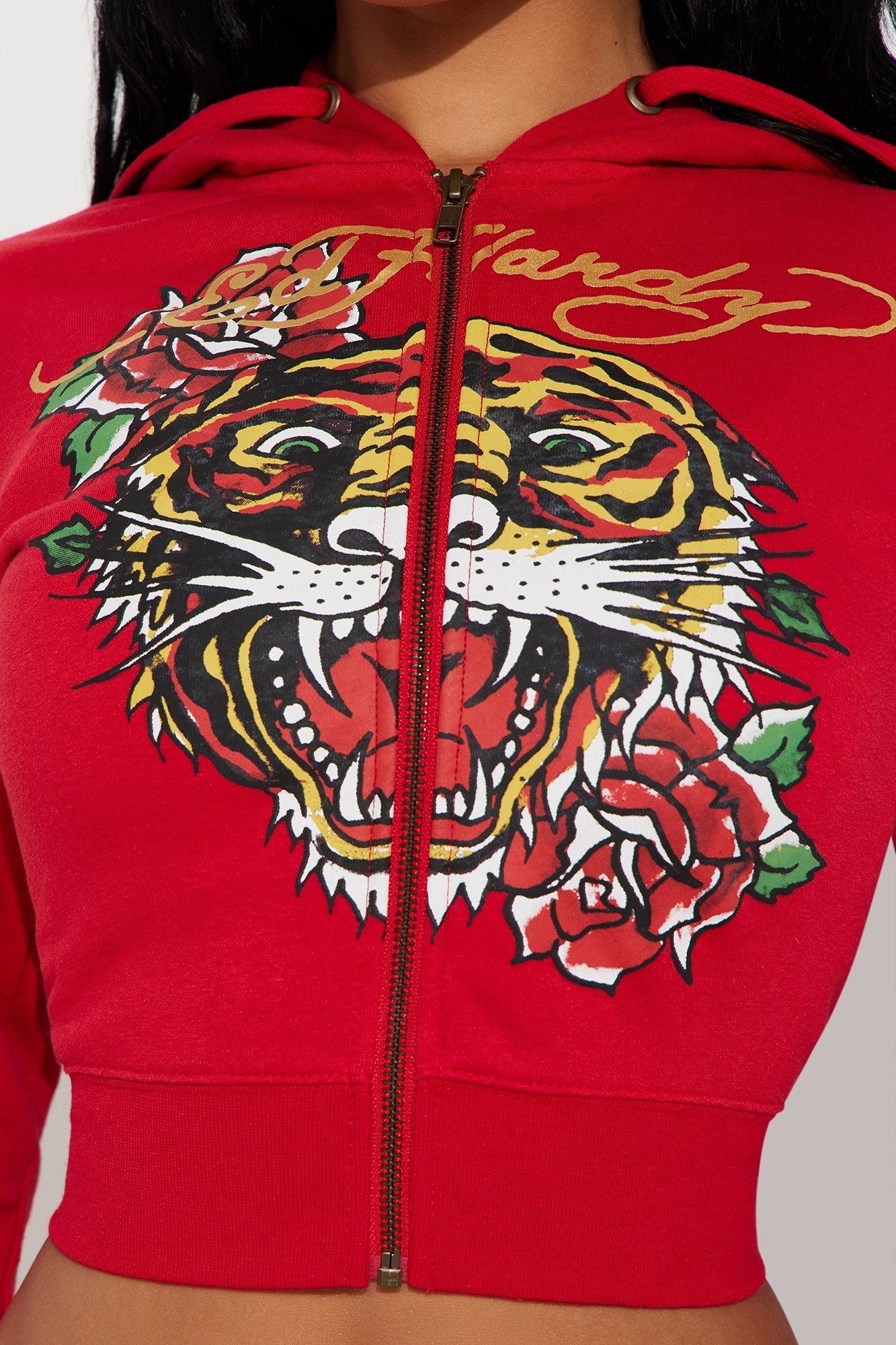 Ed Hardy Tiger Pant Set - Red