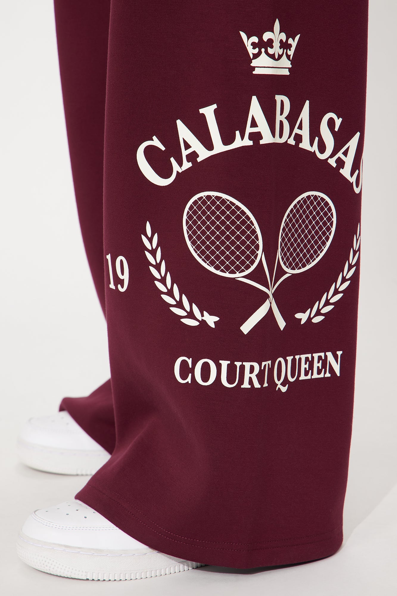 Calabasas Track Pant Set - Burgundy