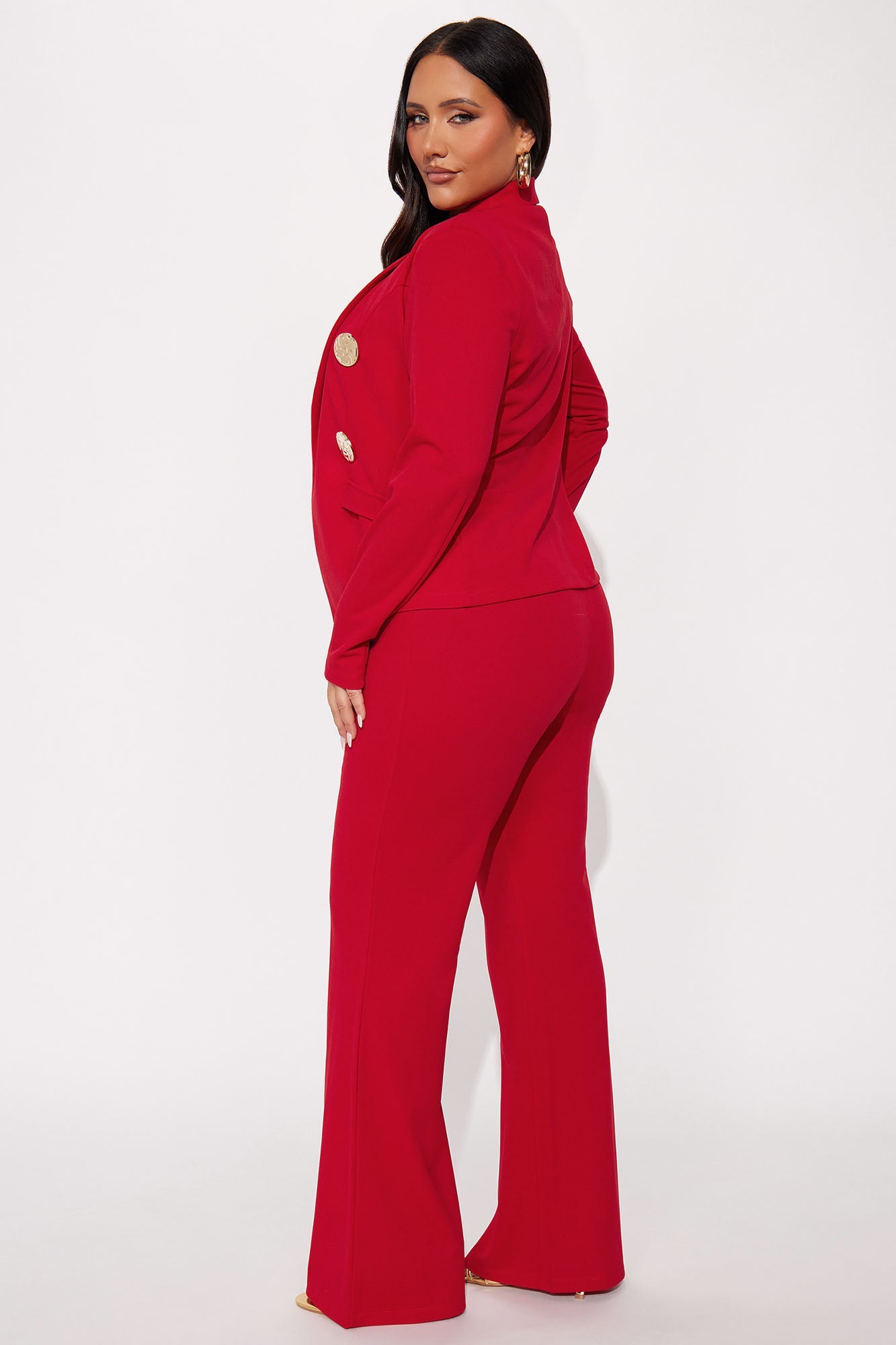 Emory Blazer and Pant Set - Red