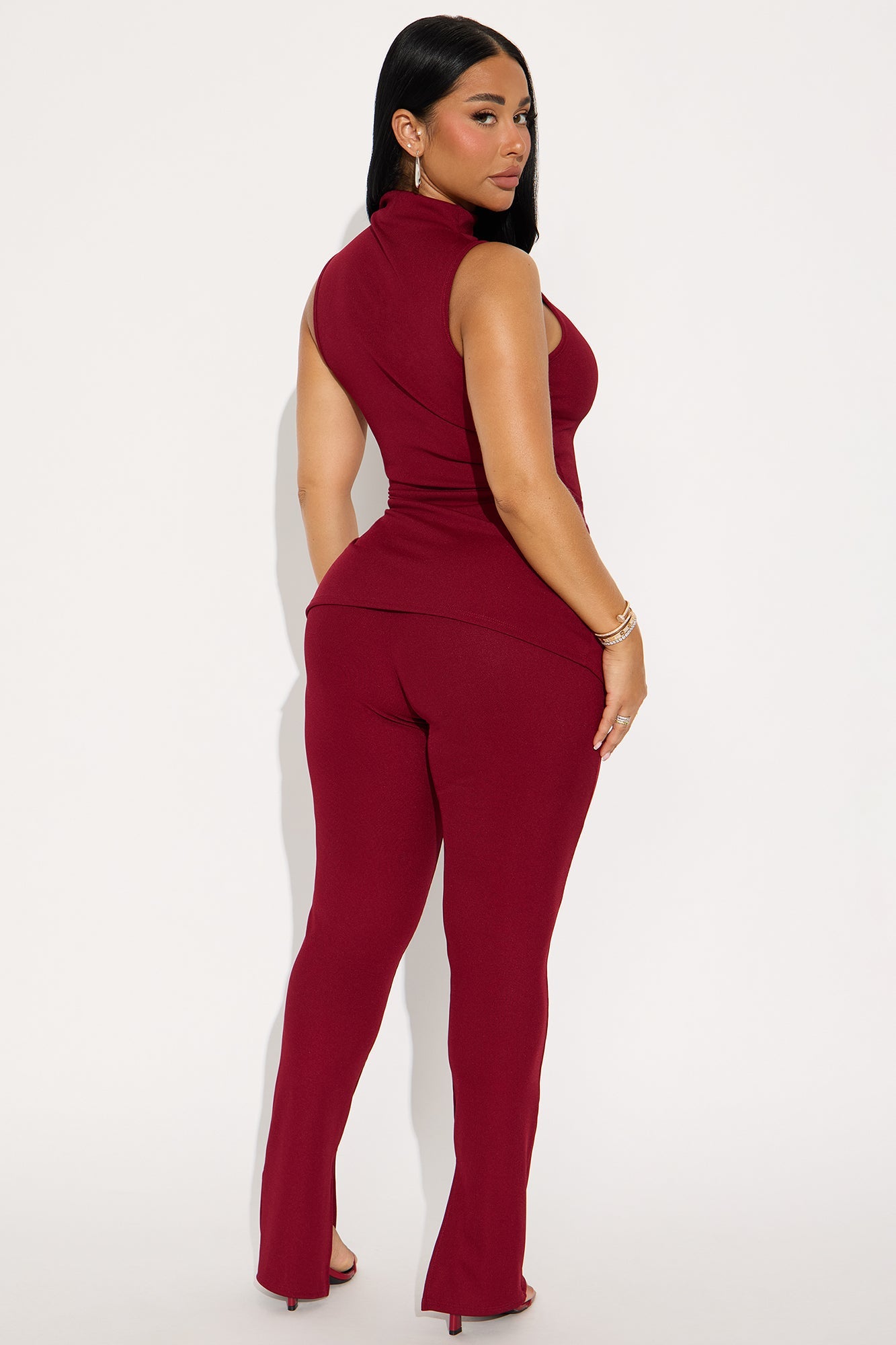 Lilly Pant Set - Burgundy