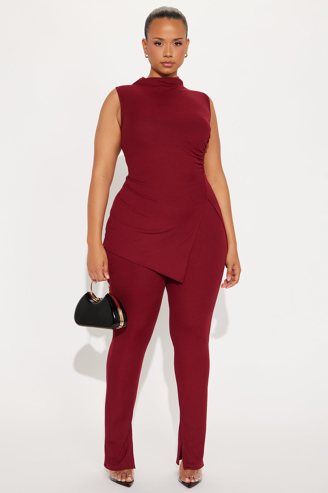 Lilly Pant Set - Burgundy