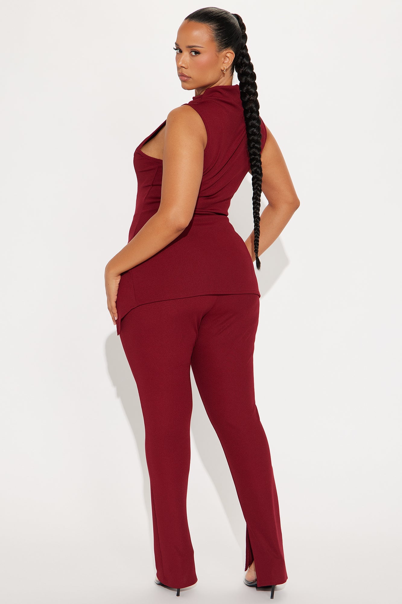 Lilly Pant Set - Burgundy