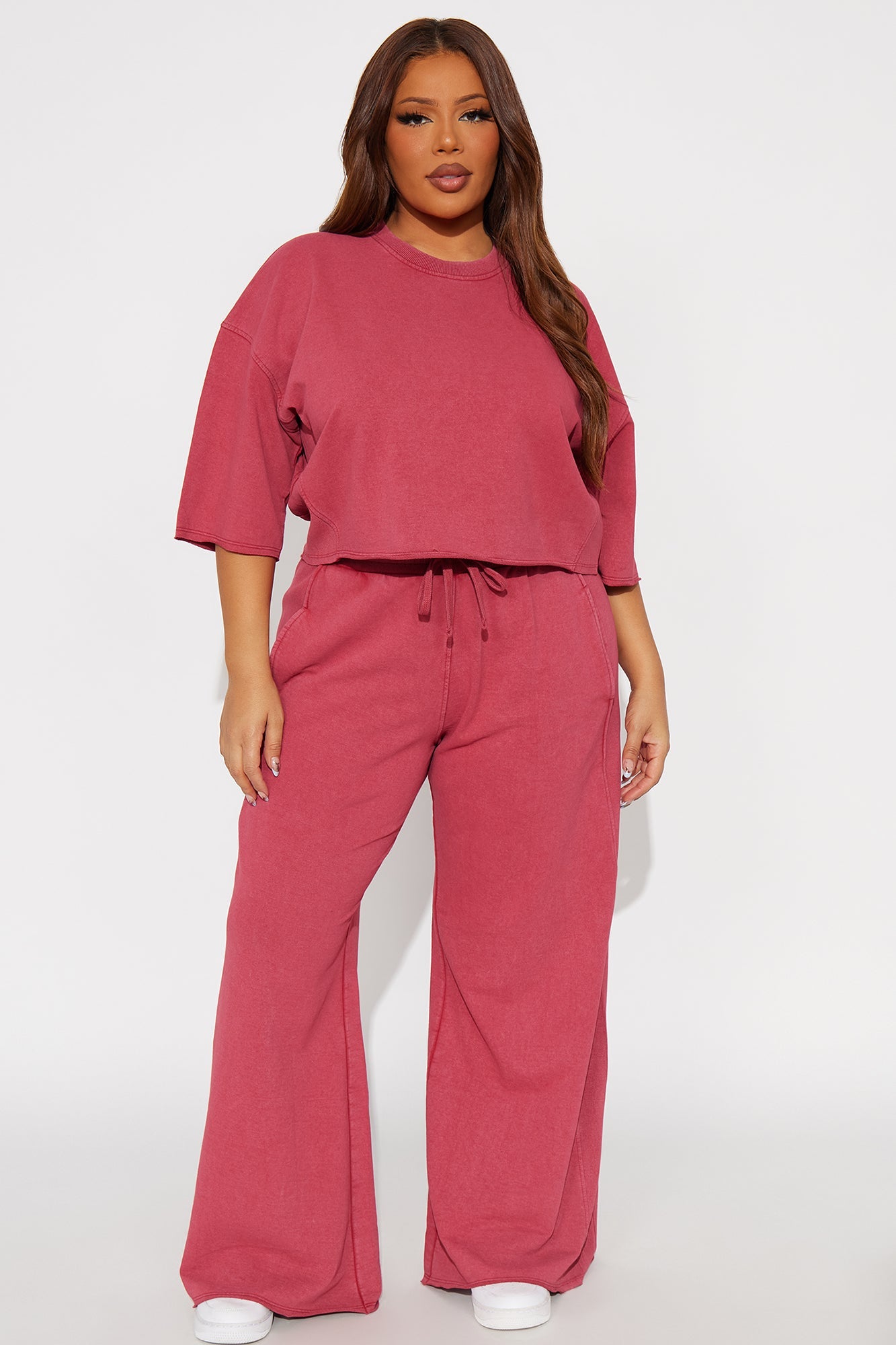 Strollin' Around Pant Set - DarkRed
