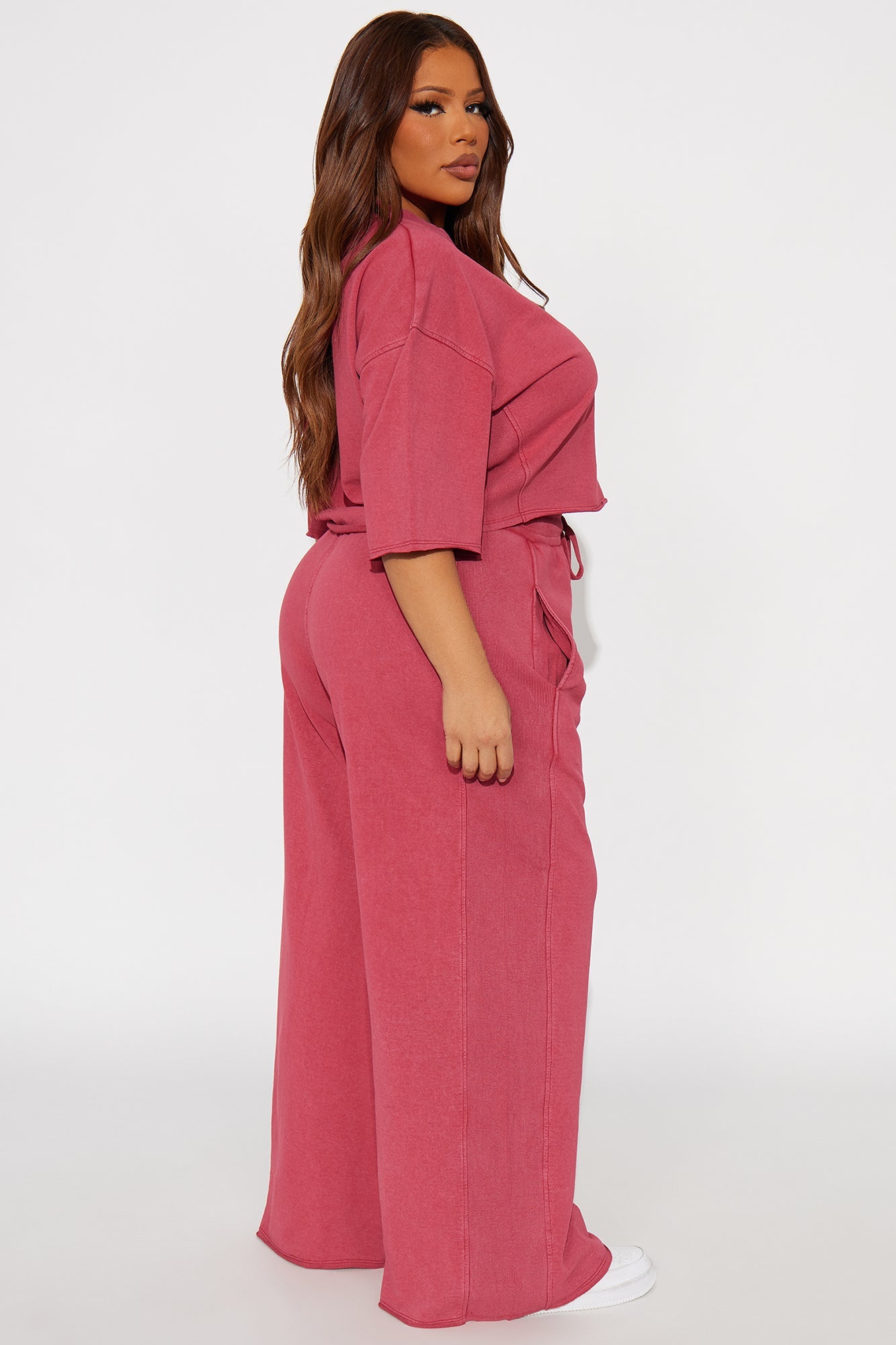 Strollin' Around Pant Set - DarkRed