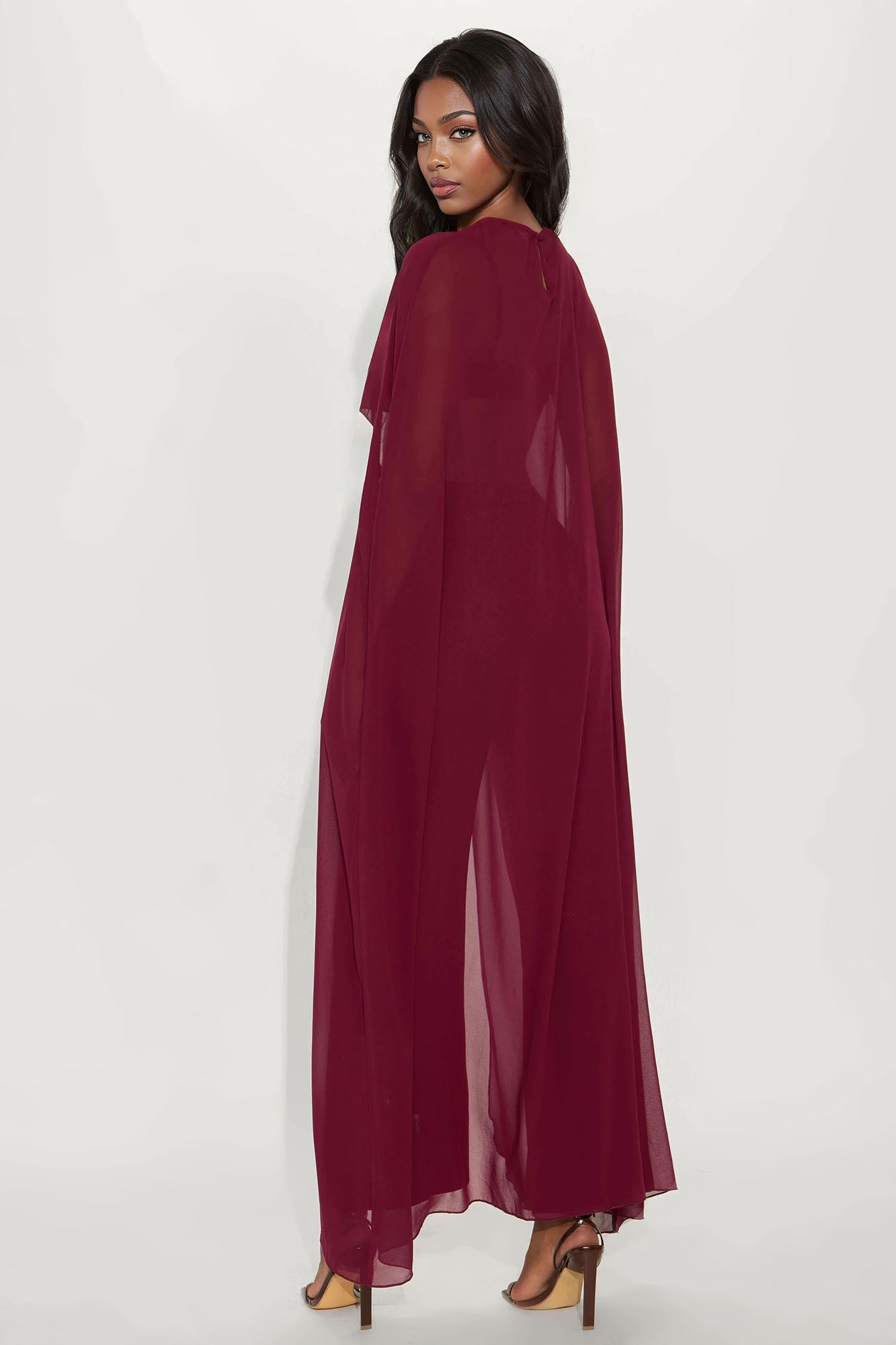Sheer Intentions 3 Piece Pant Set - Wine