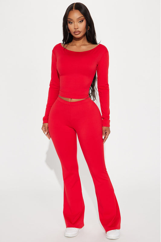 Mandy Pant Set - Red