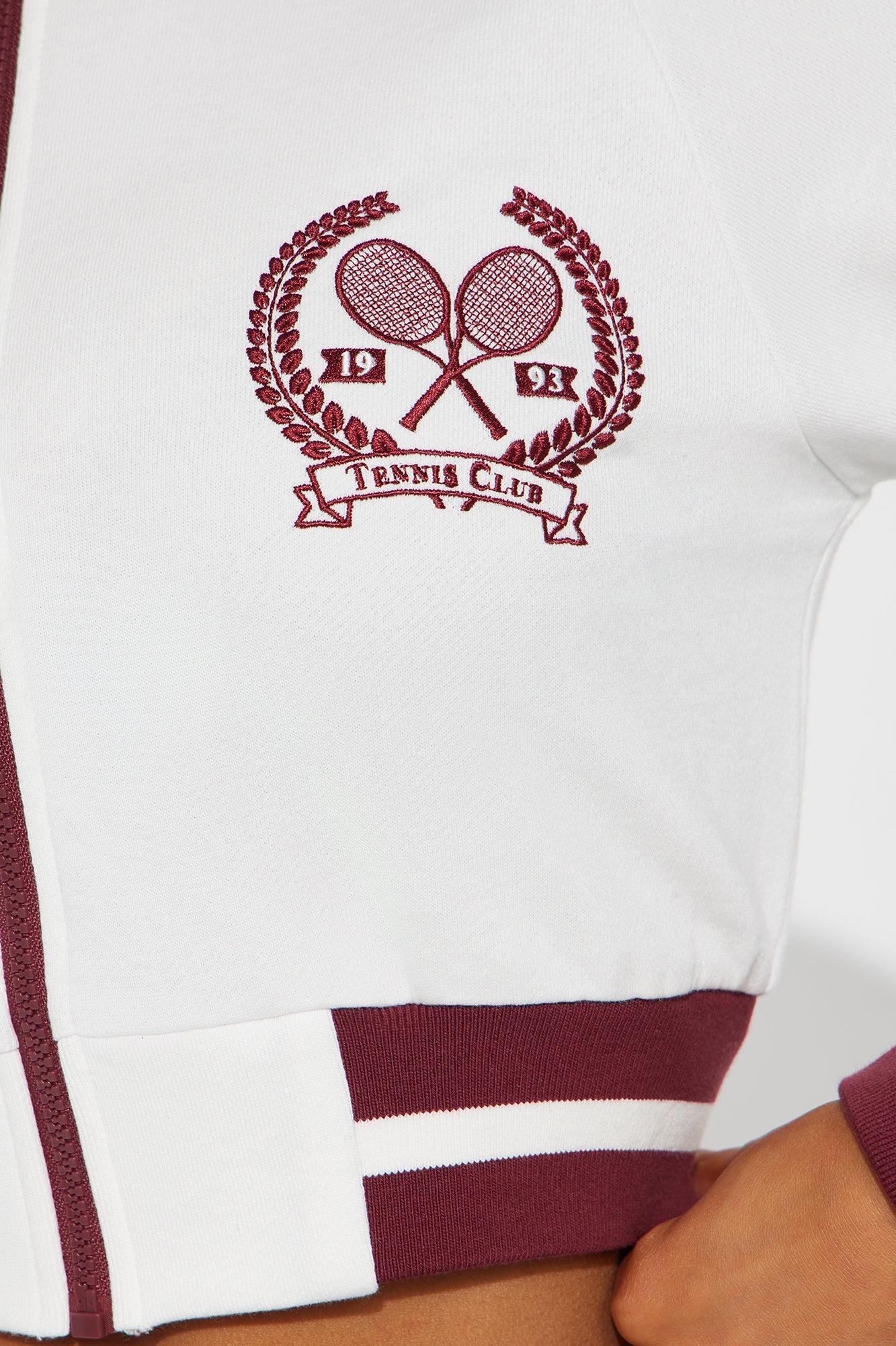 Tennis Club Track Pant Set - Burgundy