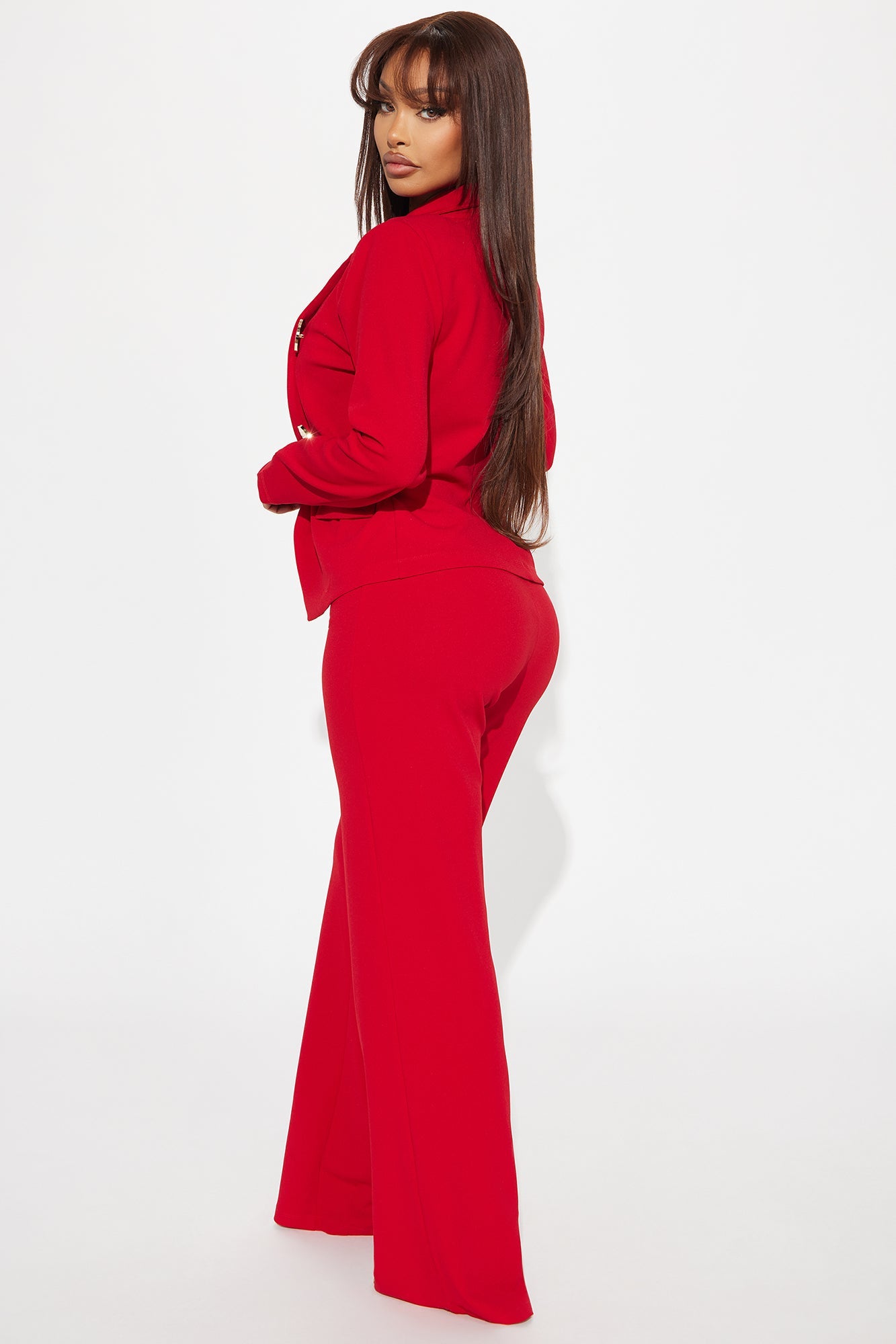 Emory Blazer and Pant Set - Red