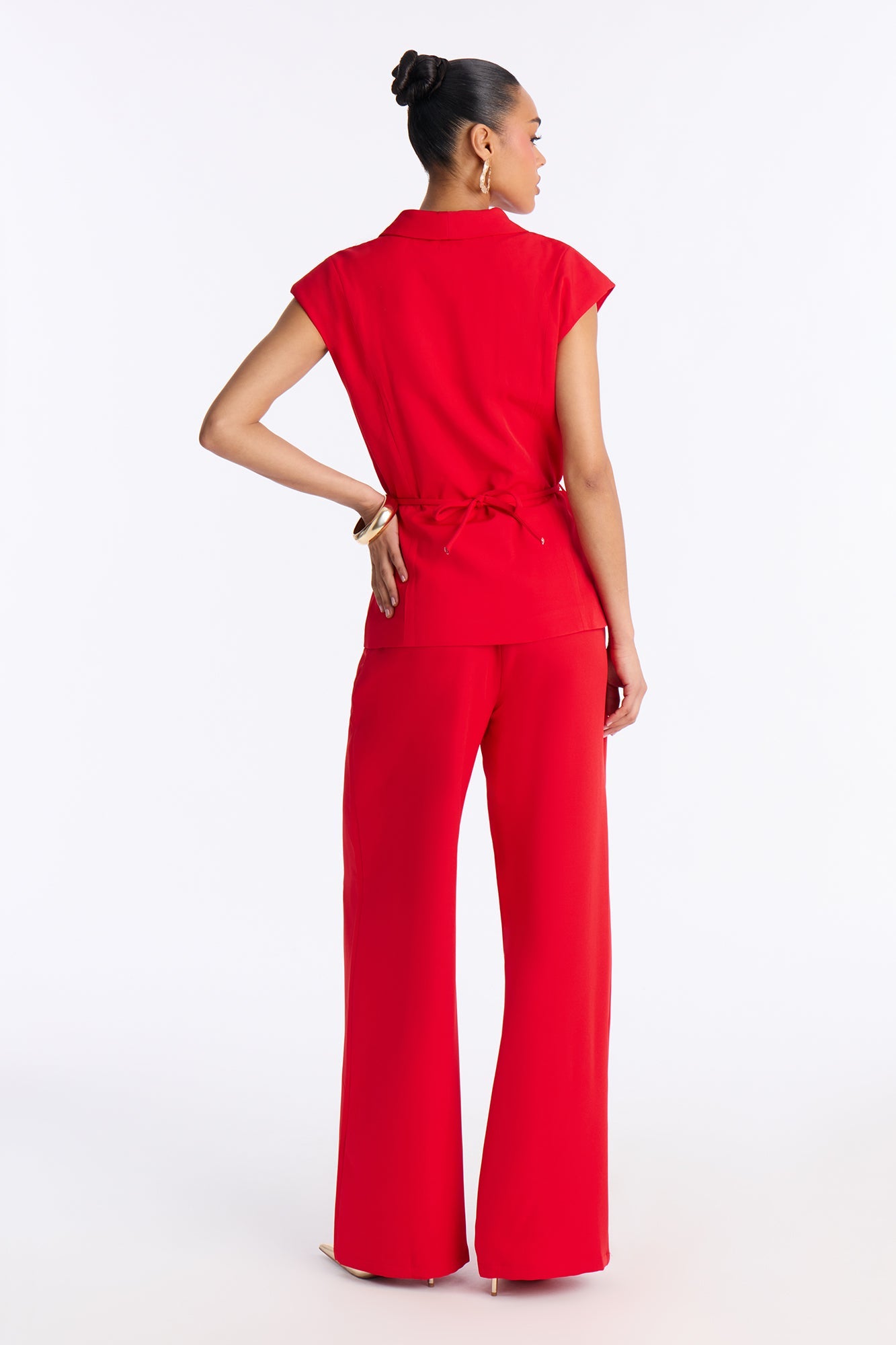 Signature Move Vest Pant Set - Red