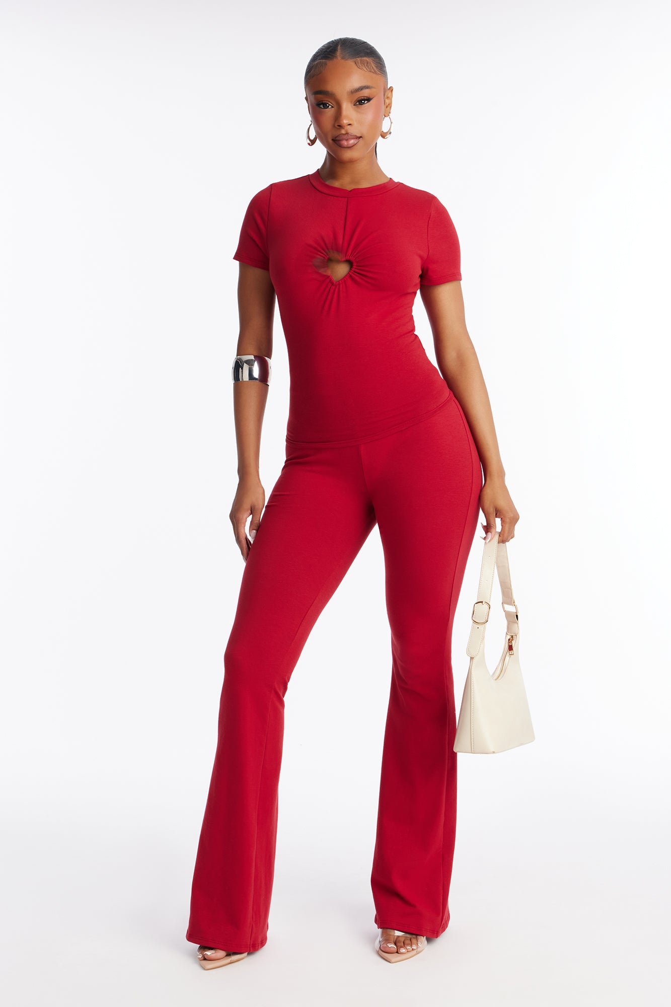 Your Sweetheart Pant Set - Red