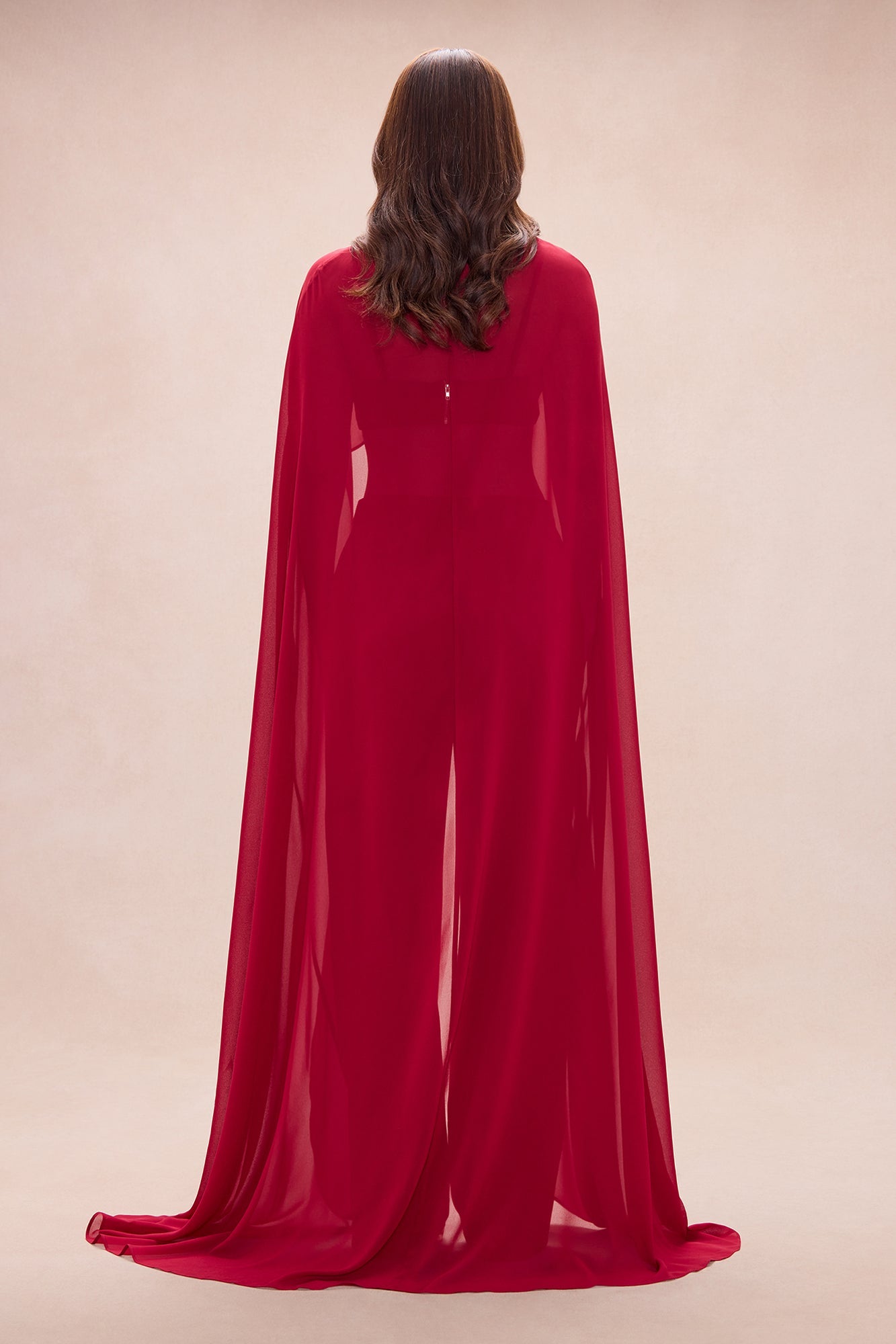 Forever Yours Chiffon Pant Set - DarkRed