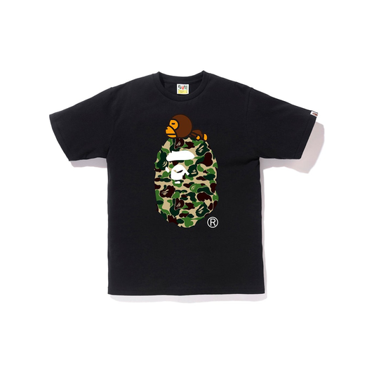 A Bathing Ape ABC Milo on Big Ape Tee Black Green