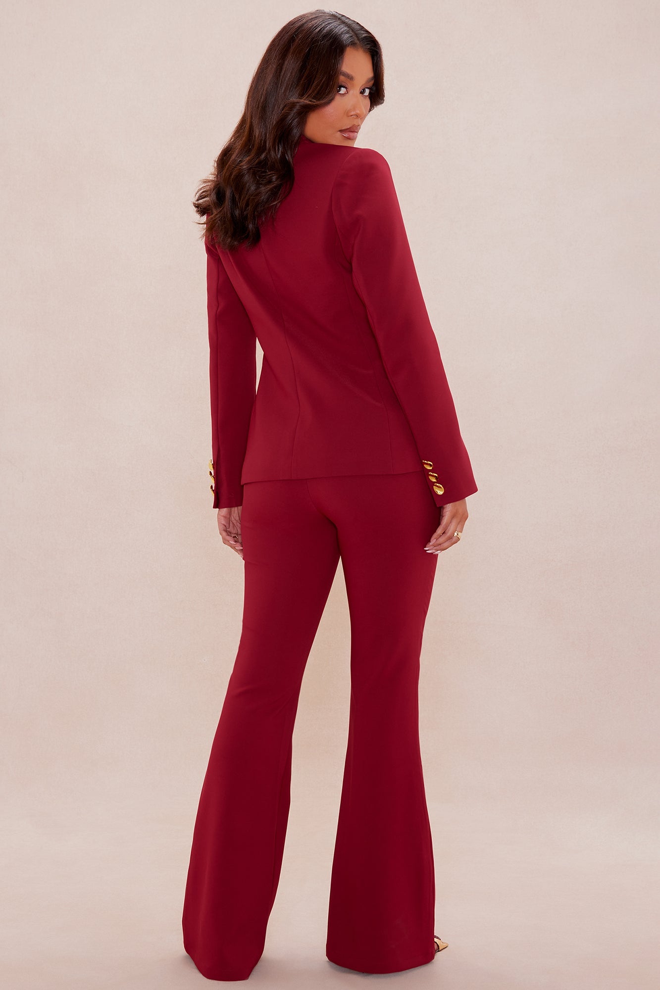 Kaylynn Suit Set - Burgundy
