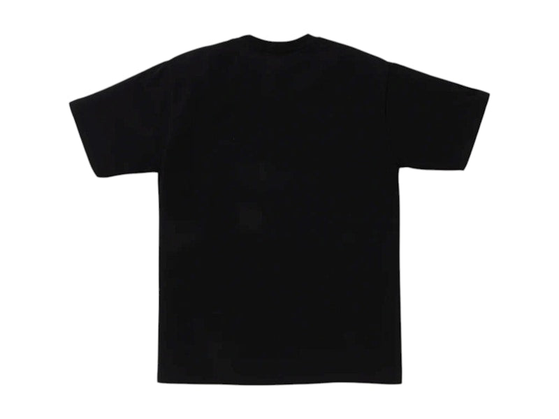 A Bathing Ape Spray Print College Relaxed Fit Tee Black | 1L30-110-329