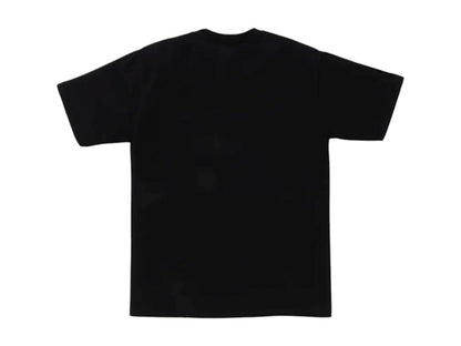A Bathing Ape Spray Print College Relaxed Fit Tee Black | 1L30-110-329