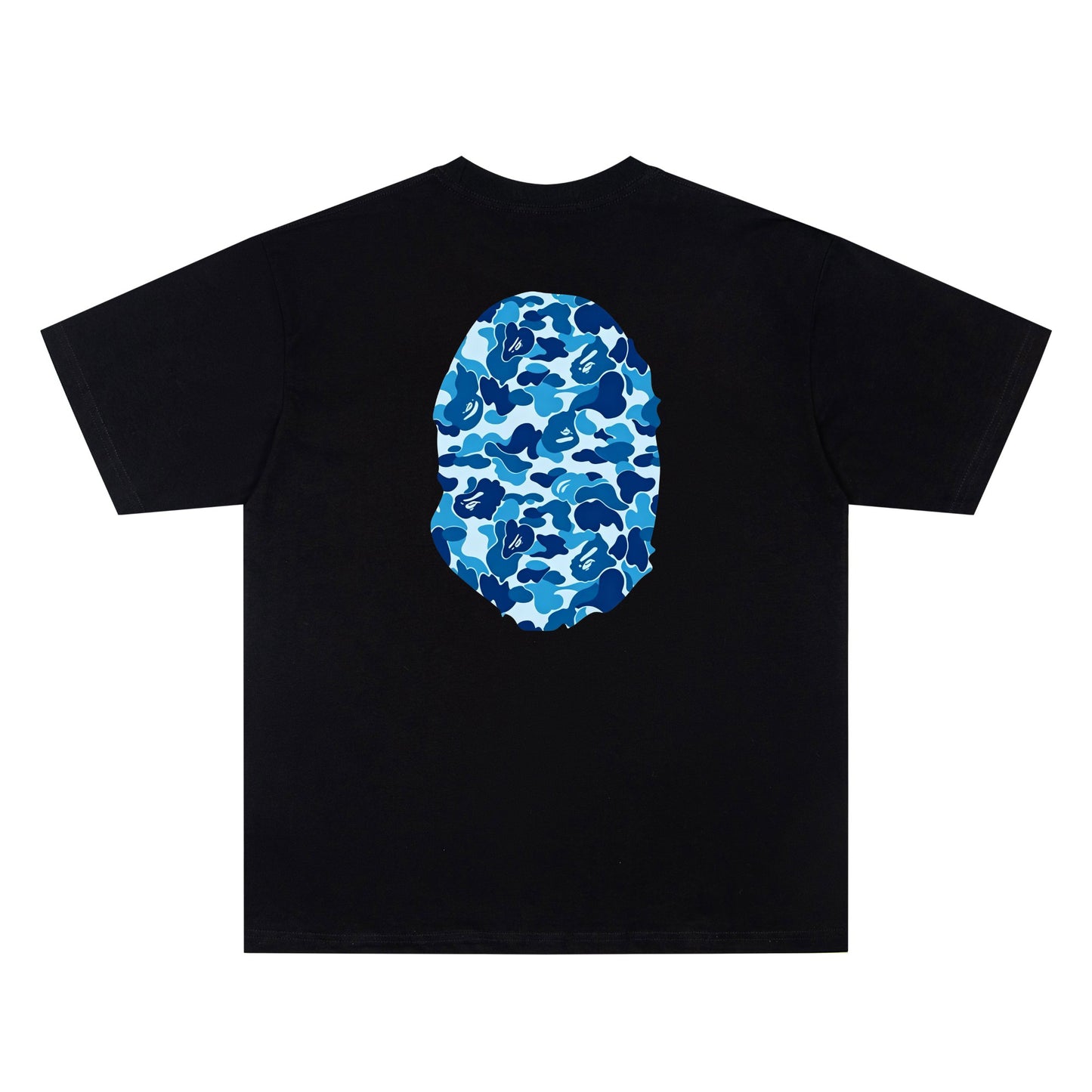 A Bathing Ape ABC Camo Big Ape Tee Black Blue | 1M30-110-005-BLKBLU