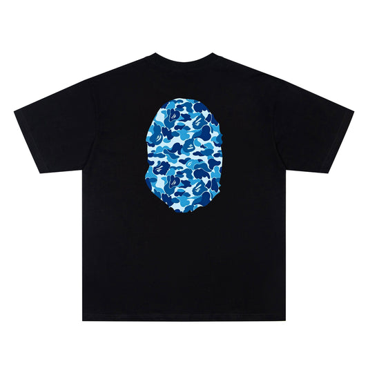 A Bathing Ape ABC Camo Big Ape Tee Black Blue | 1M30-110-005-BLKBLU