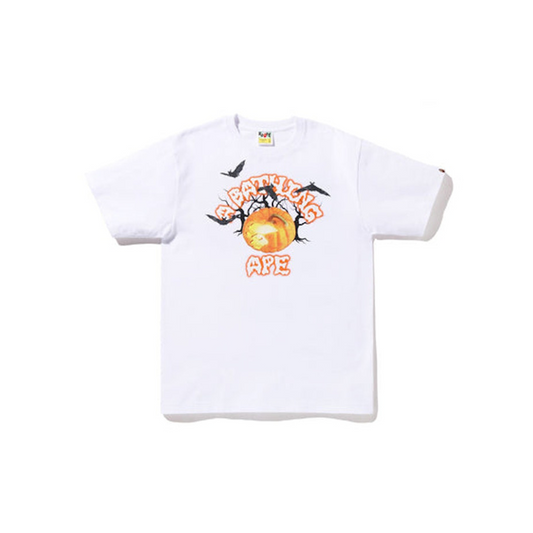 A Bathing Ape Halloween Jack O' Lantern College Tee | 1I70-110-012