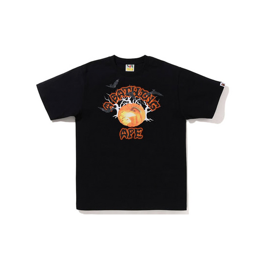 A Bathing Ape Halloween Jack O' Lantern College Tee | 1I70-110-012
