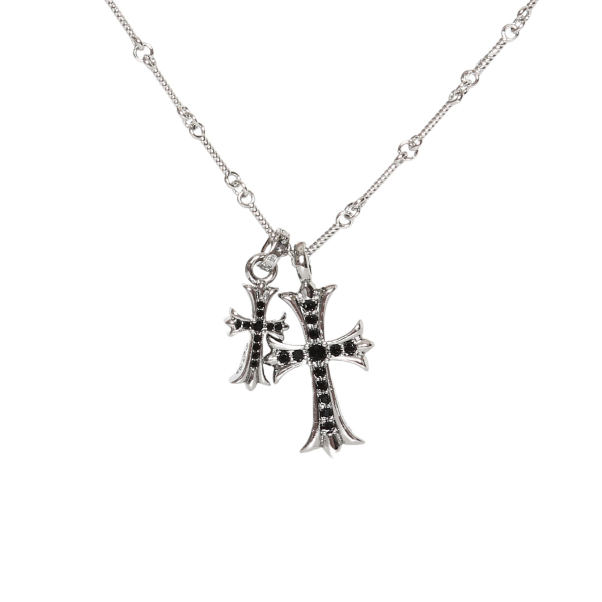 Chrome Hearts Double Cross Necklace | 6 Colors