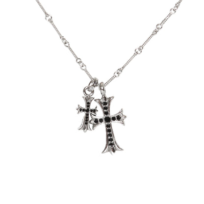 Chrome Hearts Double Cross Necklace | 6 Colors