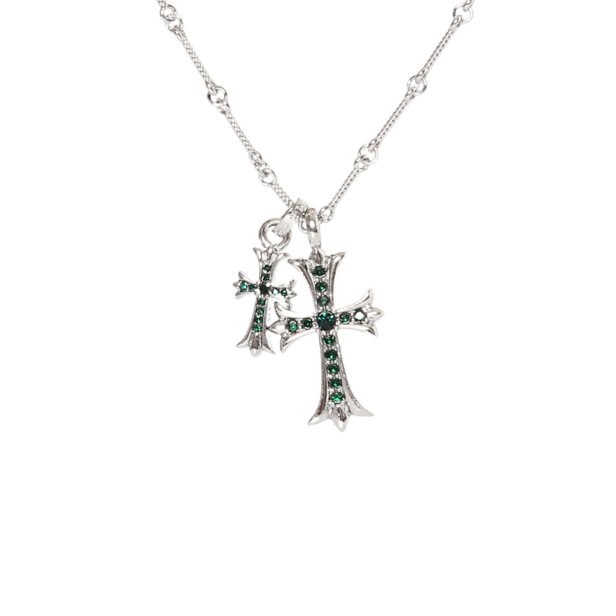 Chrome Hearts Double Cross Necklace | 6 Colors