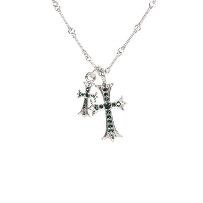 Chrome Hearts Double Cross Necklace | 6 Colors