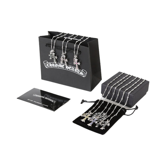Chrome Hearts Double Cross Necklace | 6 Colors