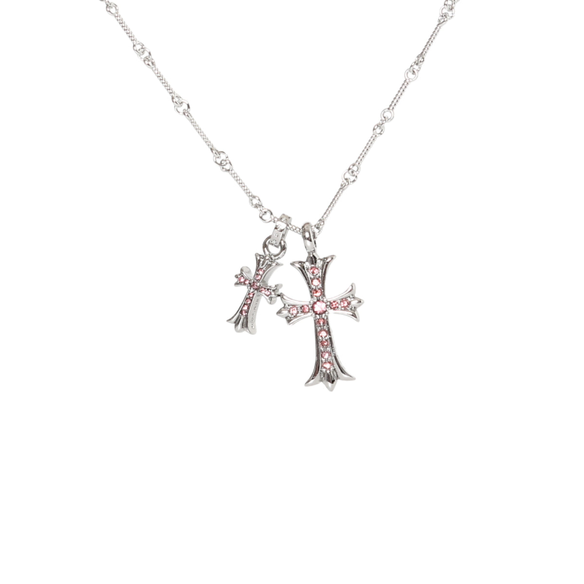 Chrome Hearts Double Cross Necklace | 6 Colors