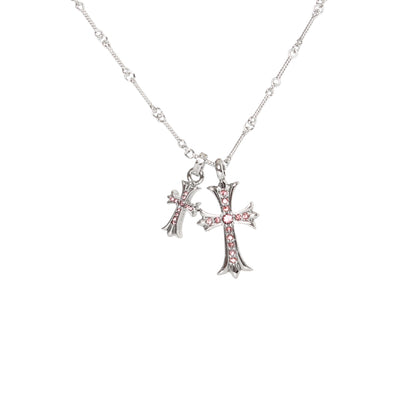 Chrome Hearts Double Cross Necklace | 6 Colors