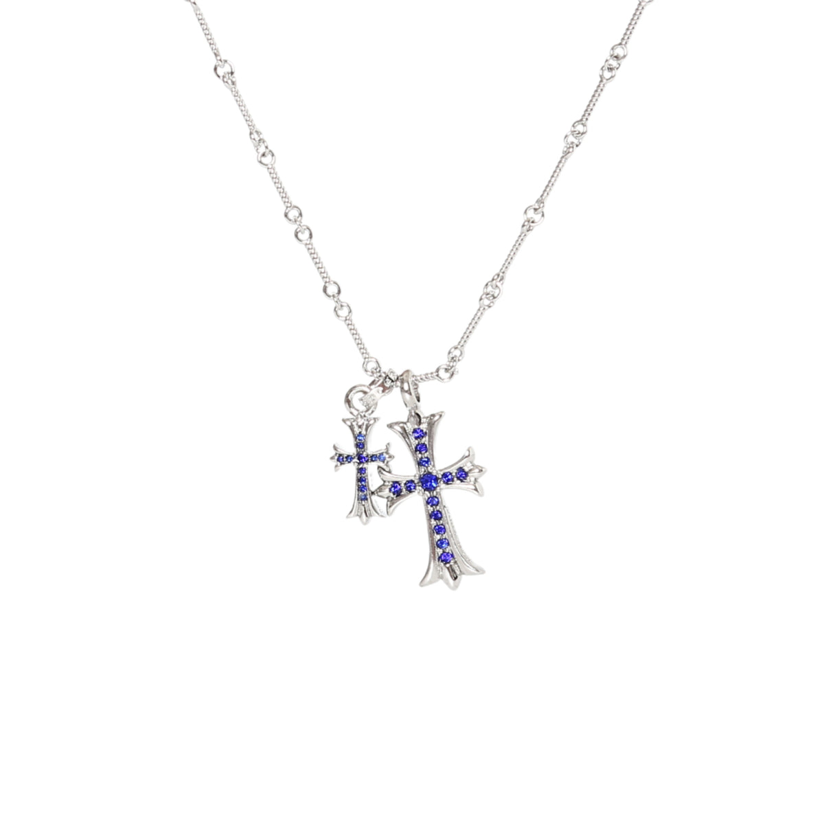 Chrome Hearts Double Cross Necklace | 6 Colors