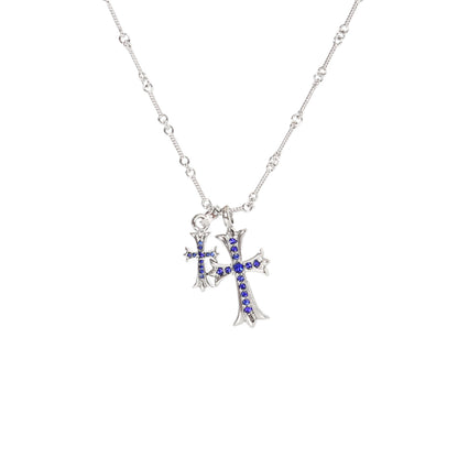 Chrome Hearts Double Cross Necklace | 6 Colors