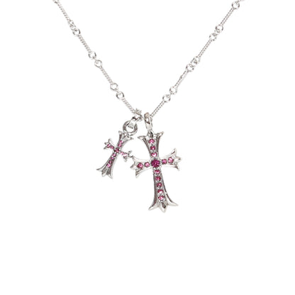 Chrome Hearts Double Cross Necklace | 6 Colors